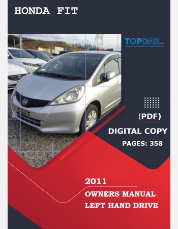 2011 HONDA FIT OWNERS MANUAL